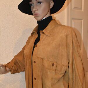 Vera Pelle Brown Suede shirt Size M
